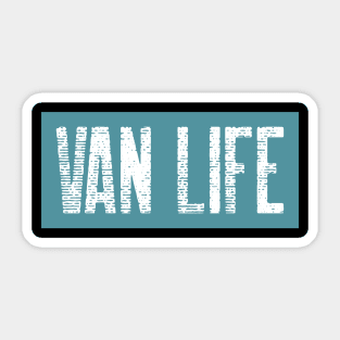 Van Life - Retro and Vintage Plate Sticker